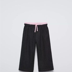 Zara Girls Wide Leg Double Band Pants 3t